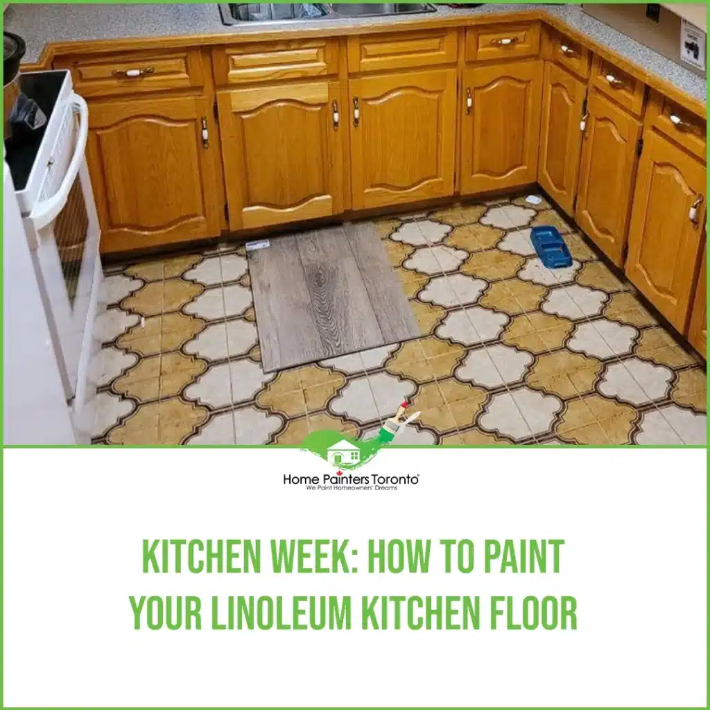 Kitchen Week: How to Paint your Linoleum Kitchen Floor