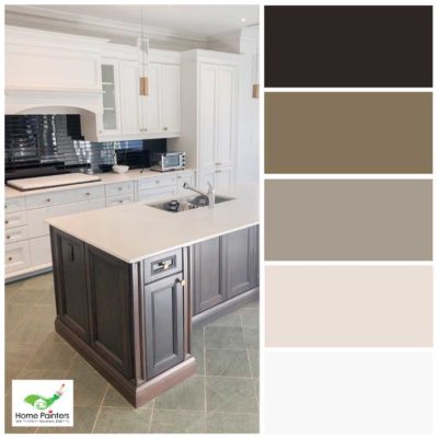 White Kitchen With Oak  Cabinets Colour Palette 400x400 
