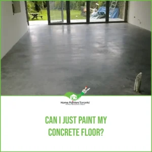 Can I Just Paint My Concrete Floor