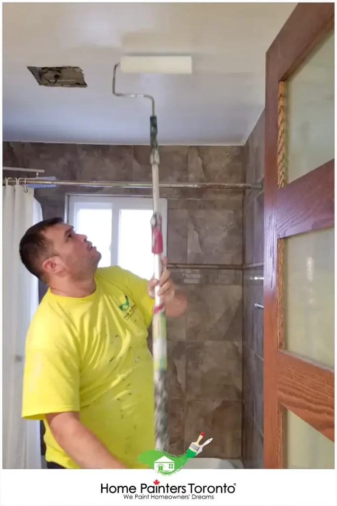 How To Repaint Bathroom Ceiling   Painter Painting Bathroom Ceiling 683x1024.webp