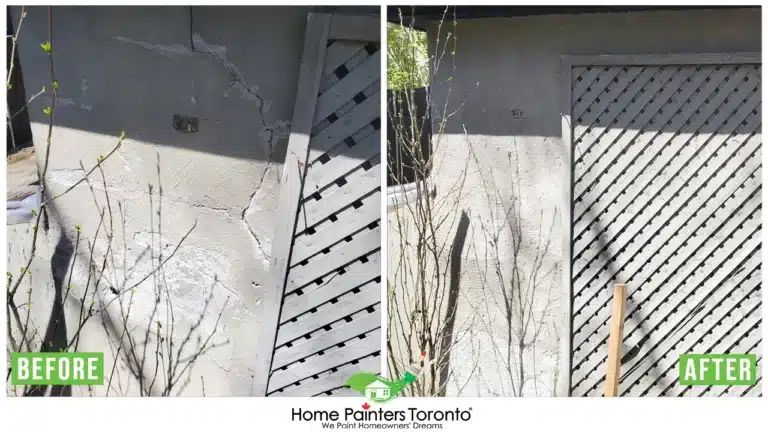 Exterior Stucco Parging Repair By Home Painters Toronto